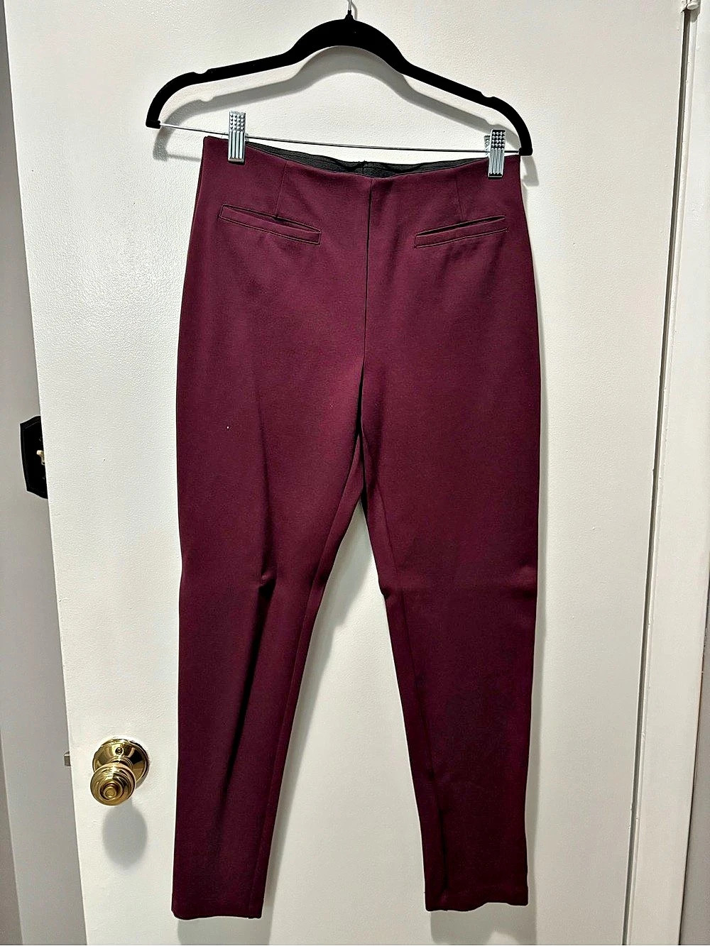 Laura Scott Burgundy Pull-On Leggings Size Medium